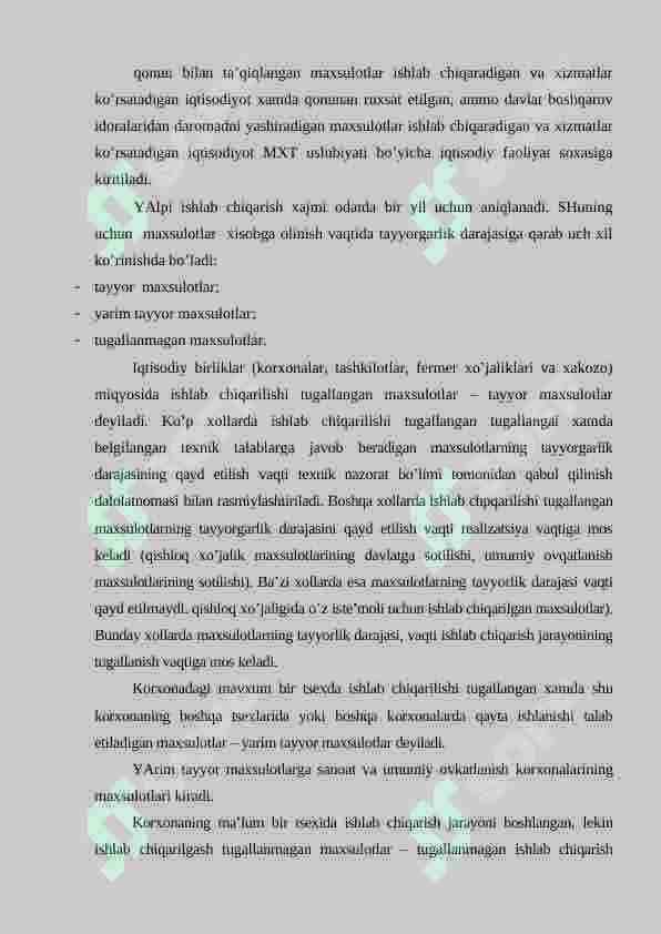 YALPI ICHKI MAHSULOT STATISTIKASI 8