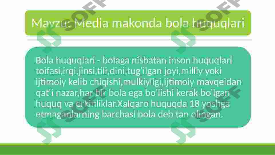 Media makonda bola huquqlari 2