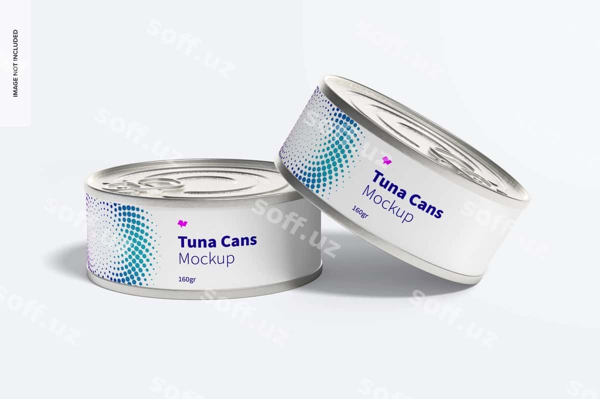 160gr tuna bankasi modeli | 160gr tuna cans mockup 1