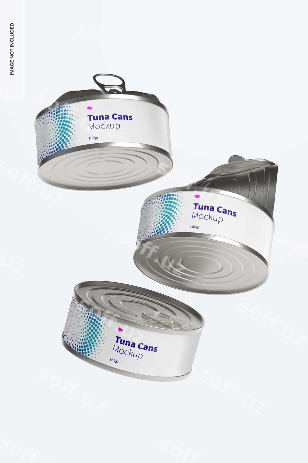 160gr tuna bankalari mockup | 160gr tuna cans mockup 1