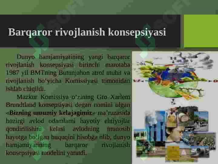 Barqaror rivojlanish konsepsiyasi tushunchasi 3