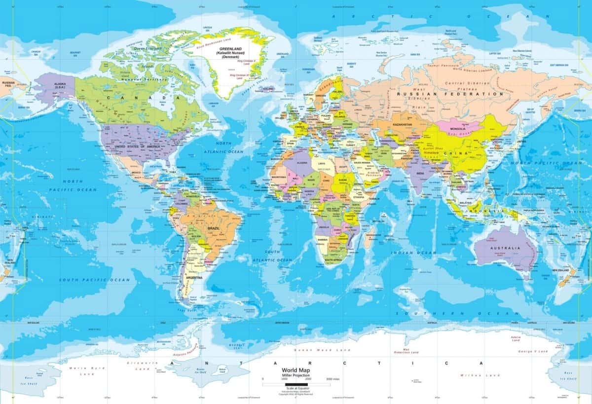 Dunyo xaritasi | Карта мира | World map 1