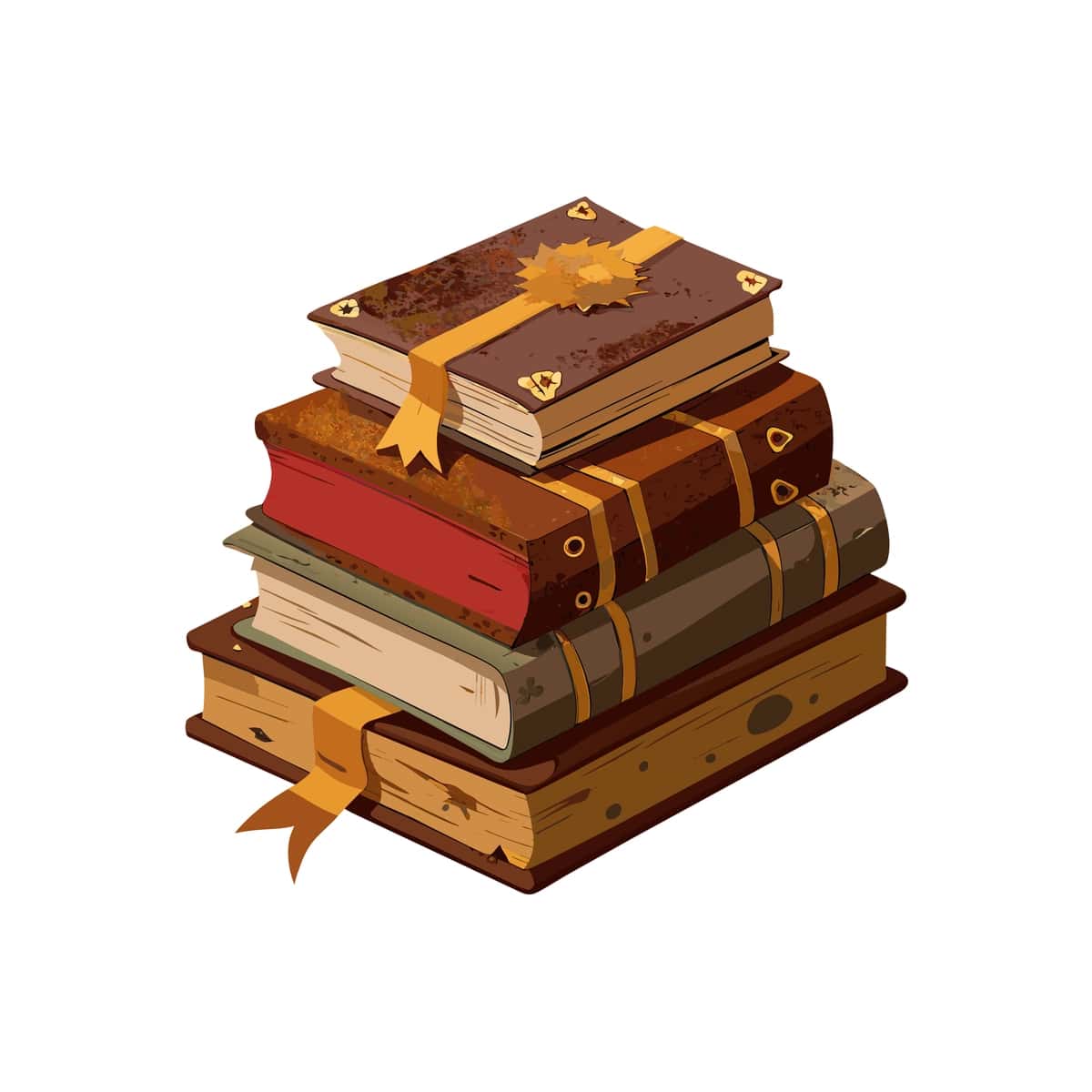 Ustiga oltin barg solingan kitoblarni to'plang | Stack books with gold leaf top it 1