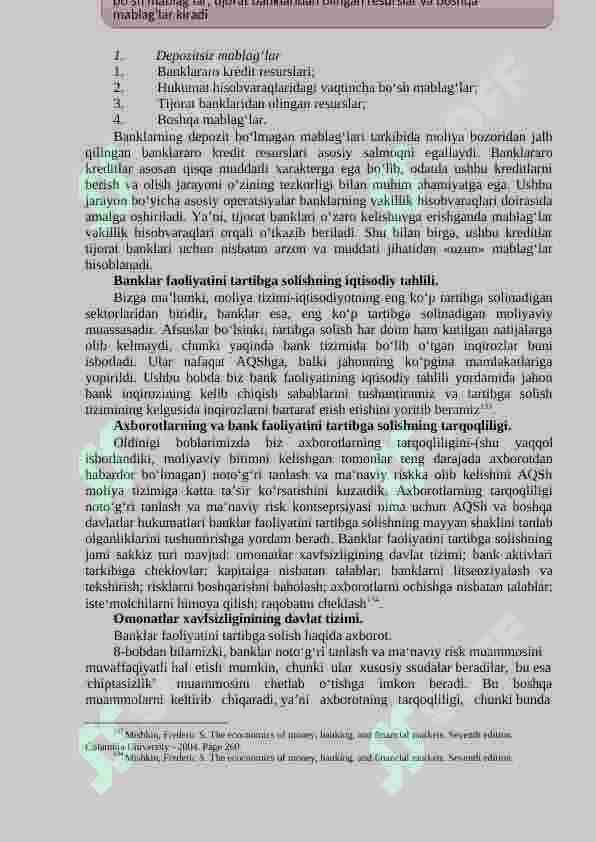 Tijorat banklarining operasiyalari 2