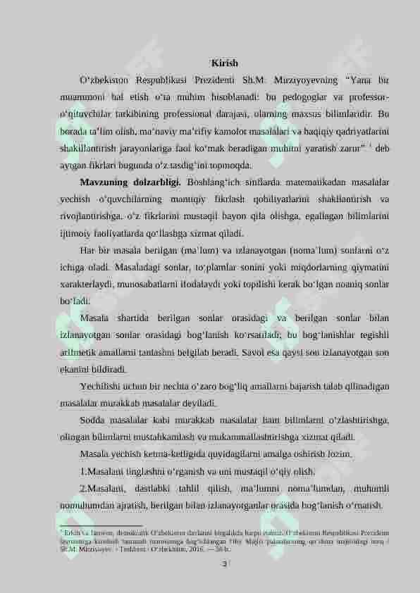 Boshlang‘ich sinf o‘quvchilariga jadvallar yordamida berilgan topshiriqlarni yechishga o‘rgatish metodikasi (2-sinf misolida) 3