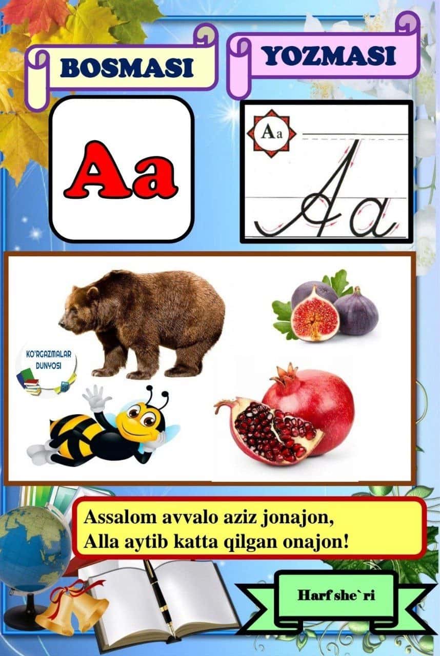 Oʻzbek tili alifbosi 1