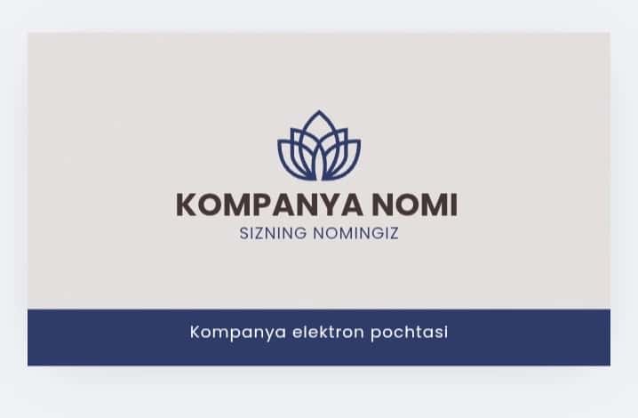 vizitka oquv markazlari va korxonalar uchun 2