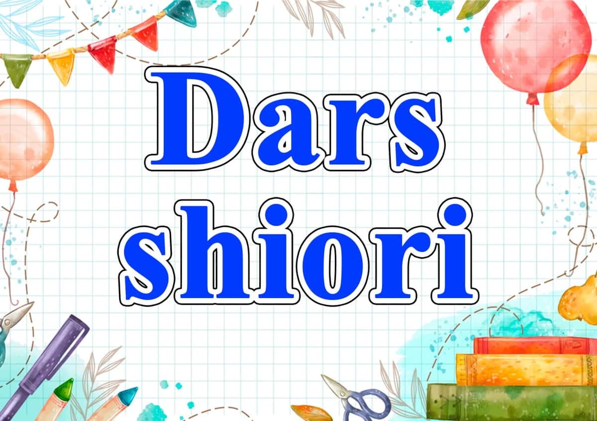Dars shiori 1