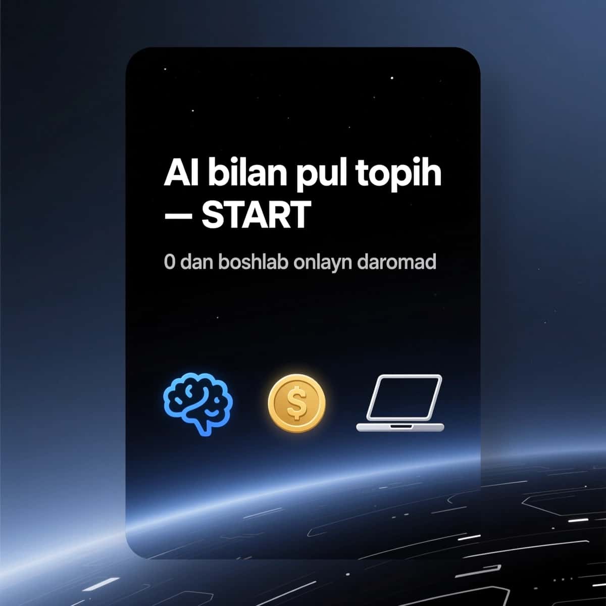 AI bilan pul topish — START 1