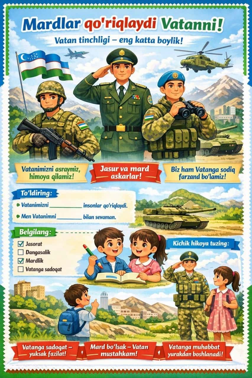 14 yanvarga testlar 2