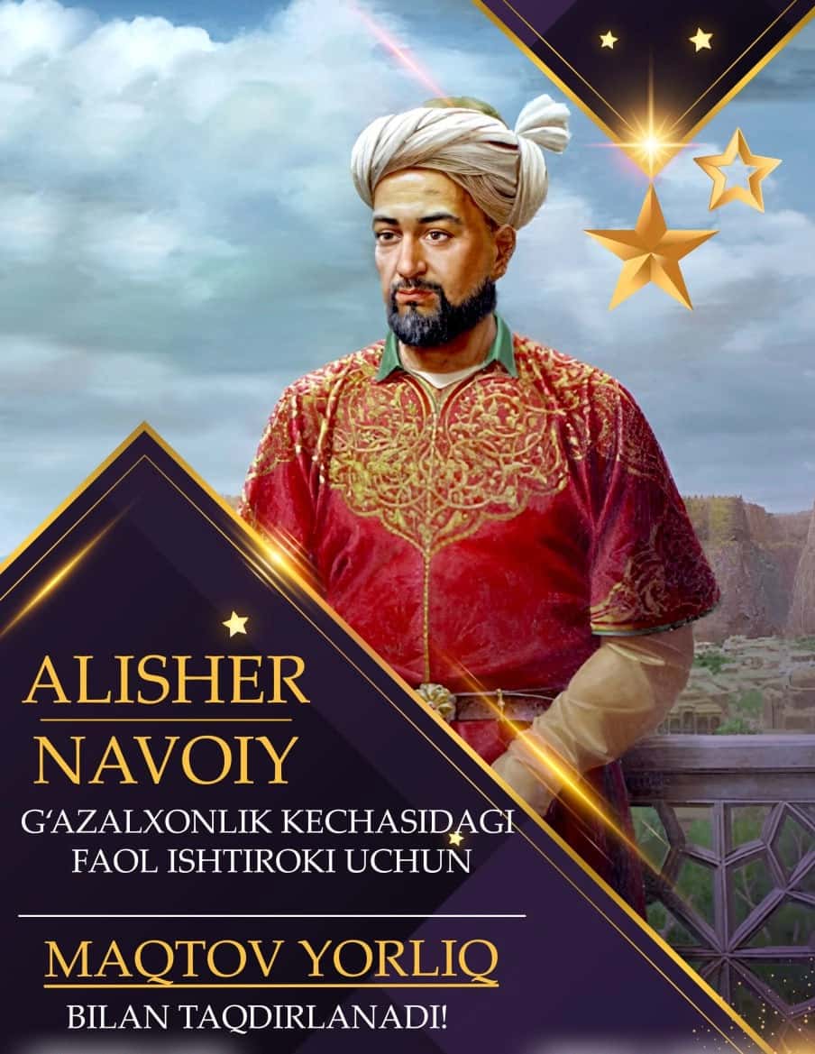 Tashakkurnoma Alisher Navoiyga 2