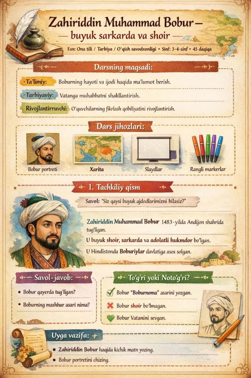 Alisher Navoiy, Z.M.Bobur 1