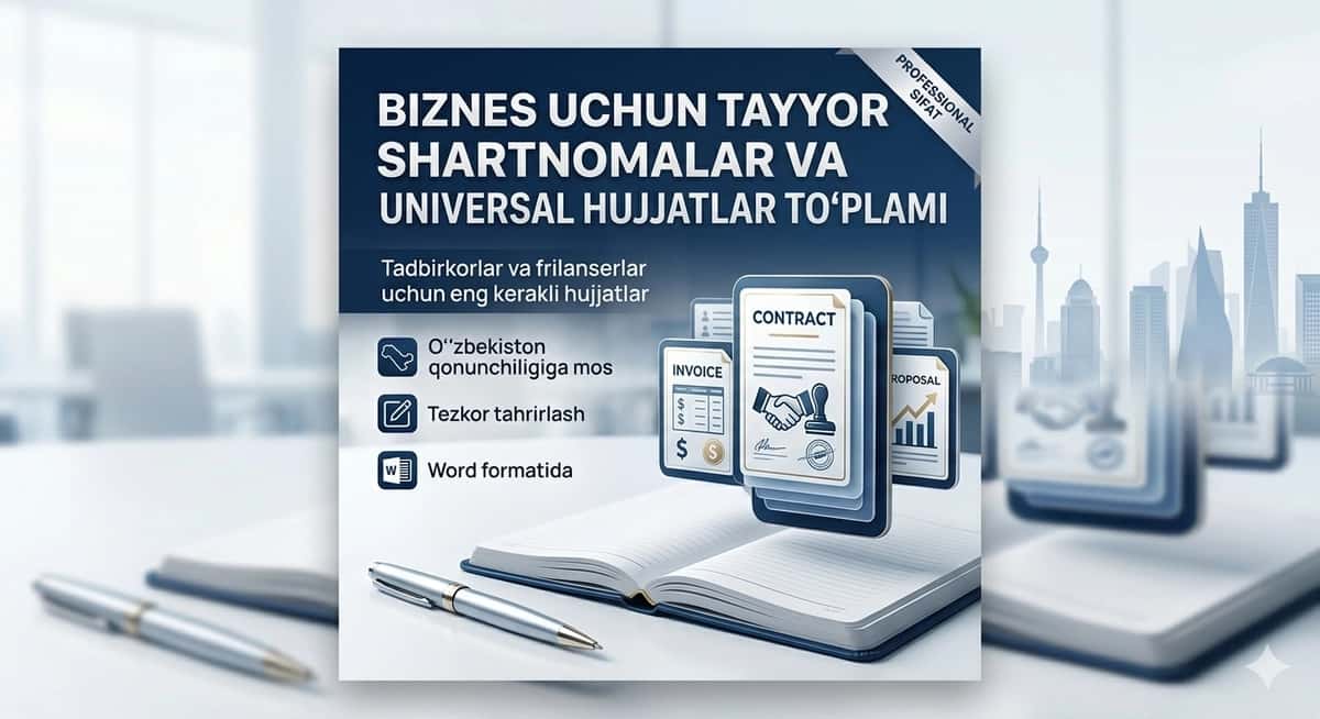 "Biznes uchun tayyor shartnomalar va universal hujjatlar to‘plami 2