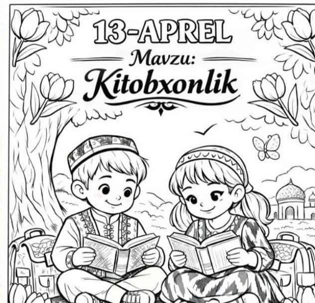 Kitobxonlik raskraska 2