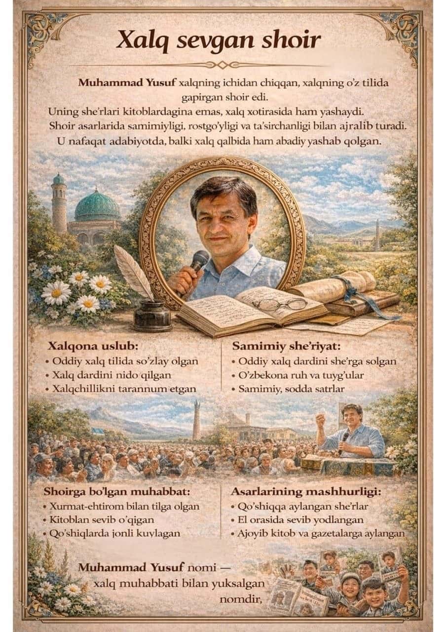 Shoir Muhammad Yusuf hayoti va ijodi 2