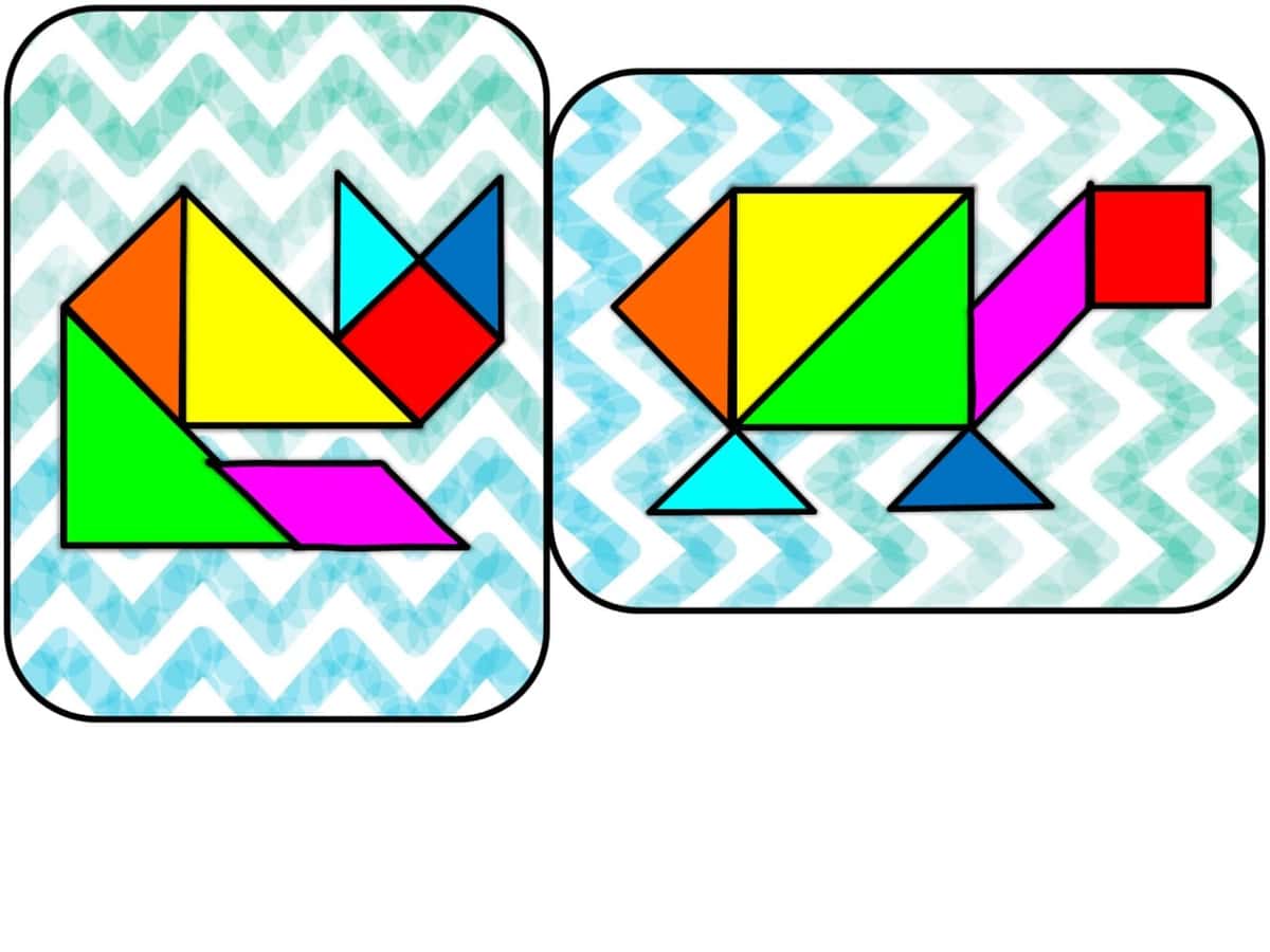 Matematikada foydalanish uchun tangram 2