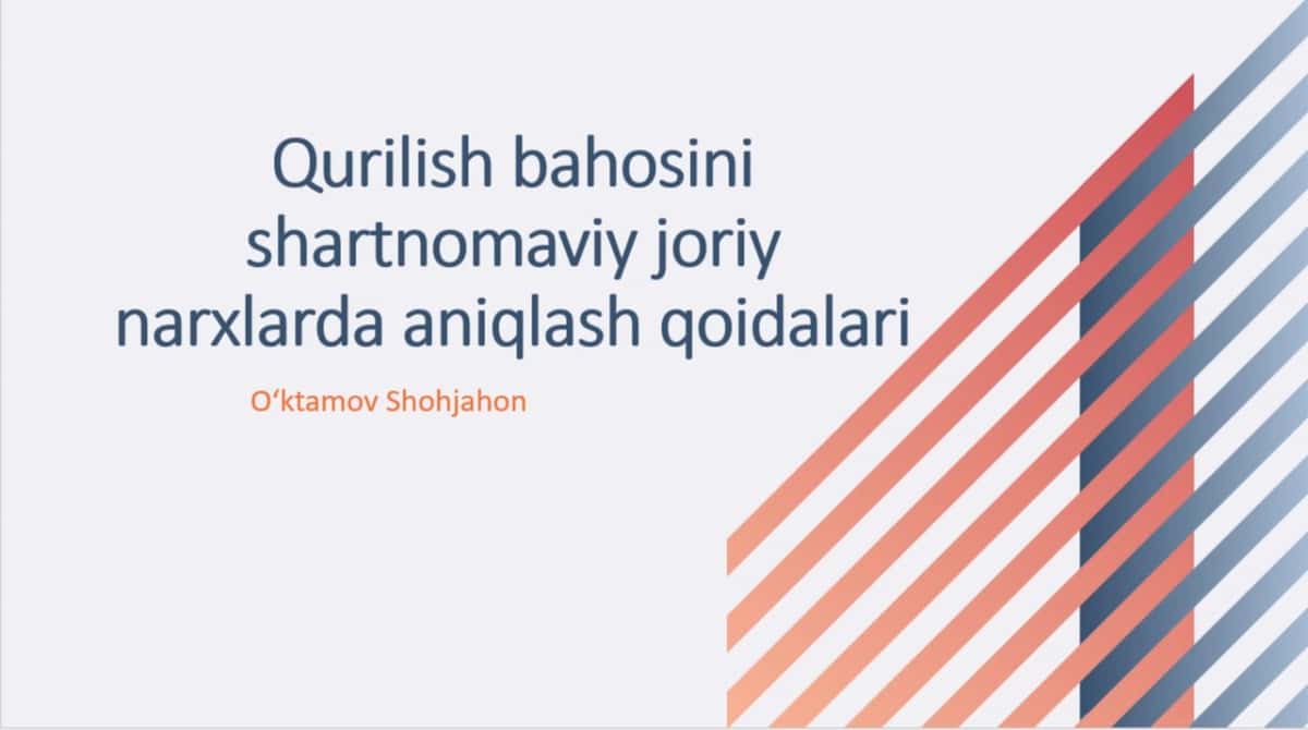 Qurilish sohasi uchun mos shablon 1