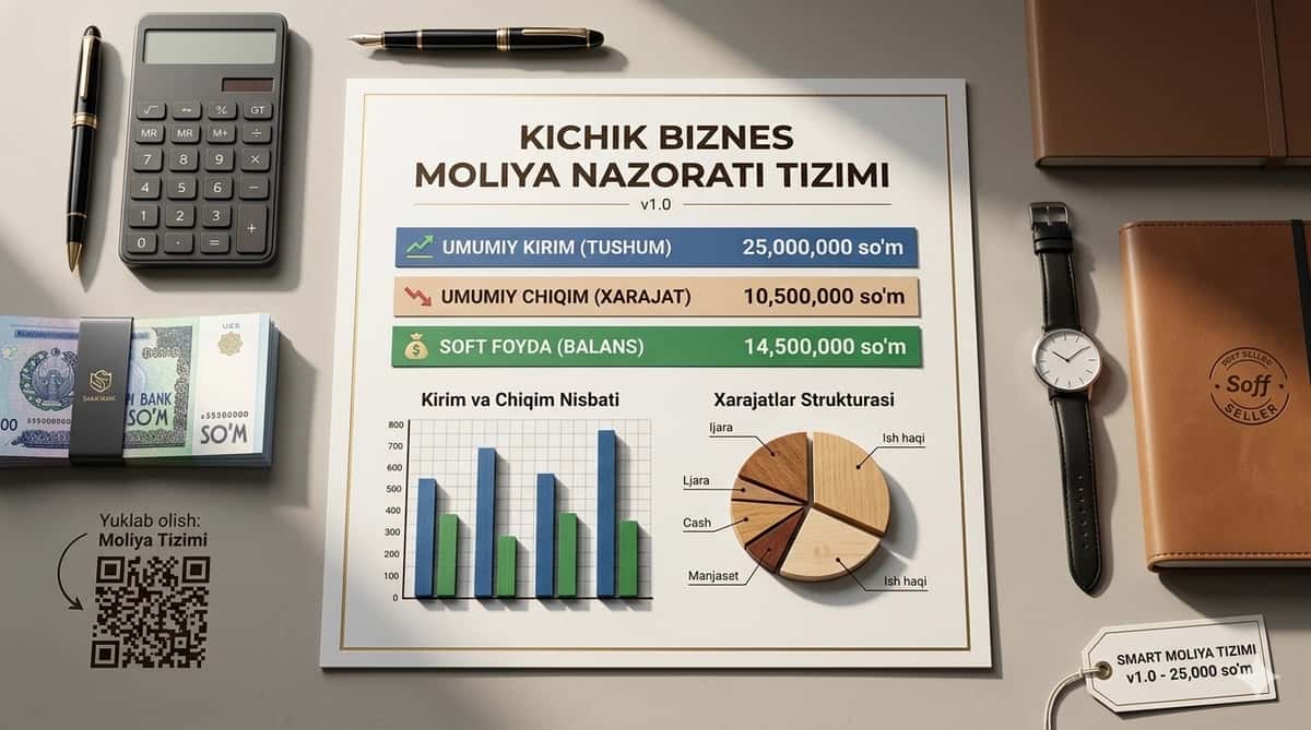 Smart Moliya: Kichik va O'rta Biznes uchun Avtomatlashgan Hisob-kitob Tizimi (Excel) 2
