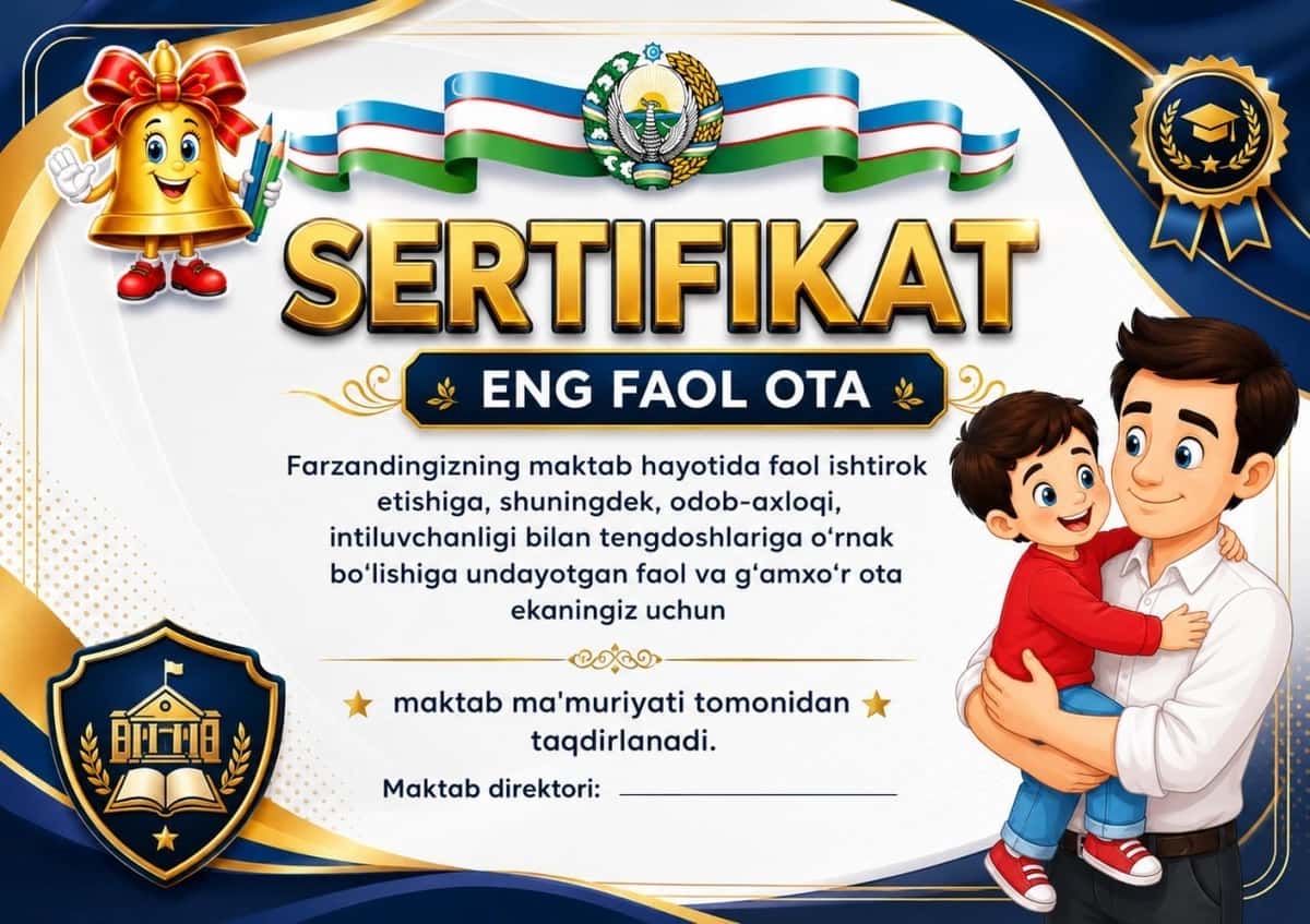 Sertifikat, Faxriy yorliq 1
