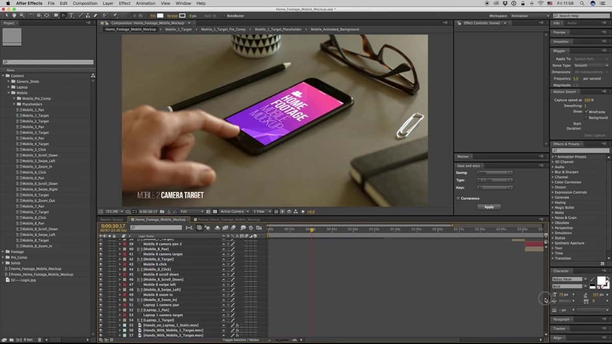 Шаблон After Effects 1