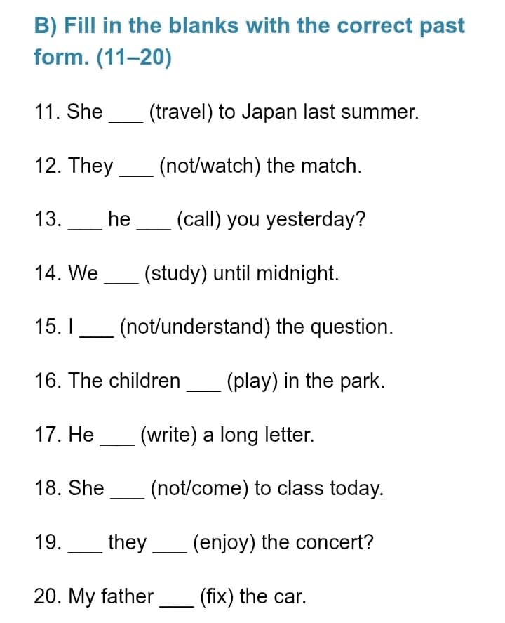 English Language Tests B1-B2 | 10 ta mavzu | 300 savol 2