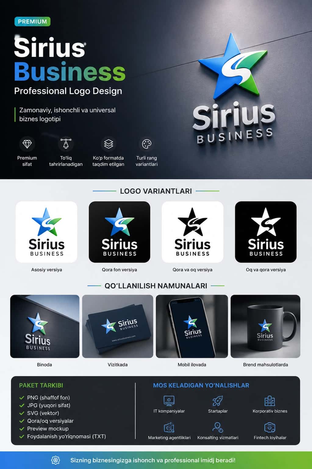 Sirius Business Premium Logo Kit 2