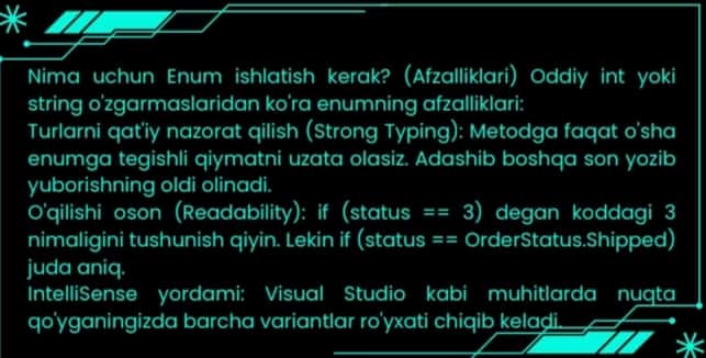 C# da enum bilan ishlash mavzusida tayyor slayd taqdimot (24 sahifa) 2