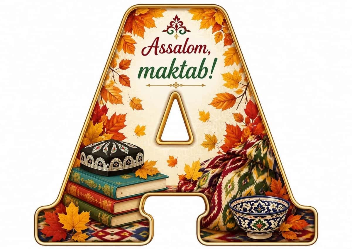 Assalom maktab yozuvi 1