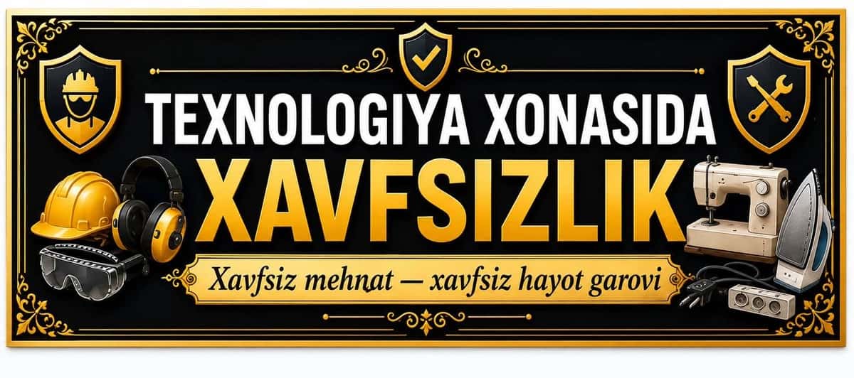 Texnologiya xonasida xavfsizlik qoidalari 1