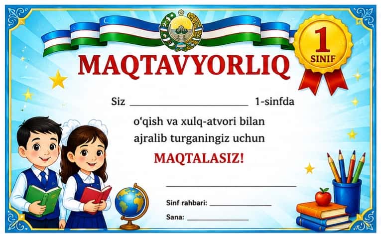 Maqtavyorliq 1