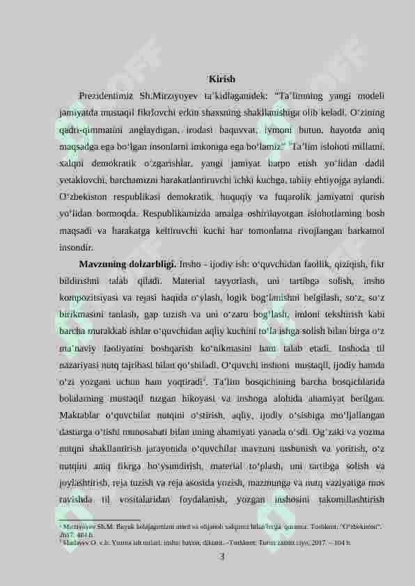 4-sinf darsligidagi insho uchun berilgan  materiallarni tahlil qilish 3