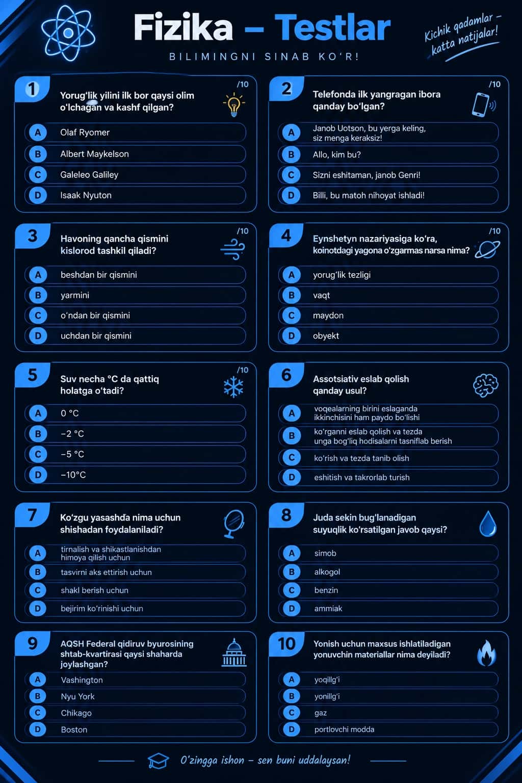 fizika test 2