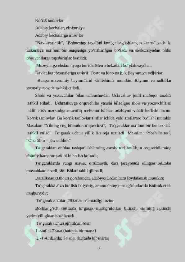 1-4-sinflar uchun to‘garak rejasini tuzish usullari 7