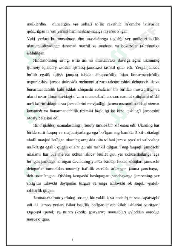 XIX asrda Hindiston. 4