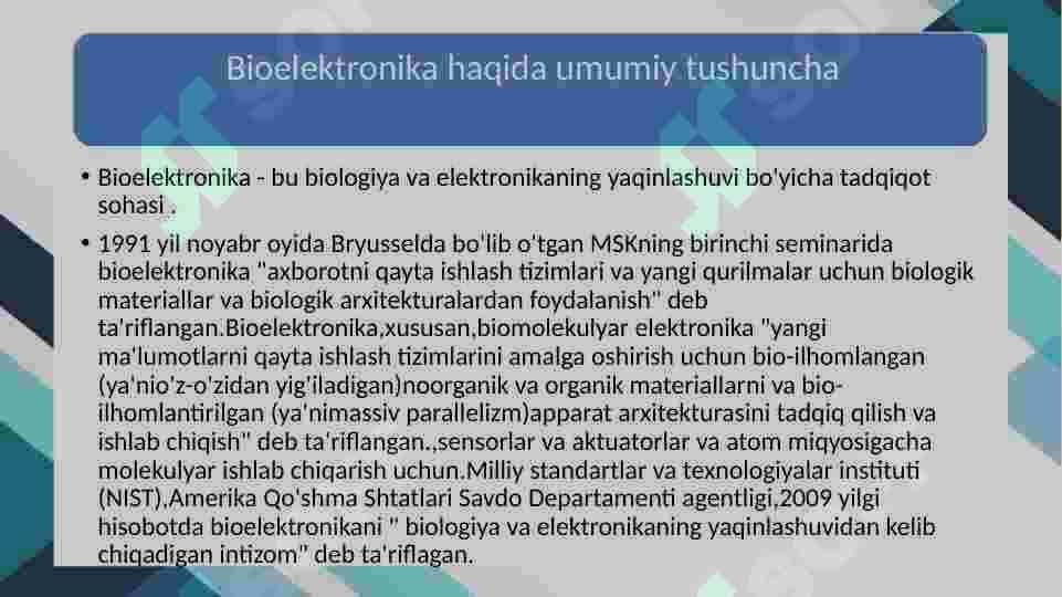 Bioelektronika 2