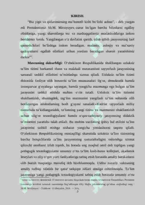 Algebraik mazmundagi masala va ularni o‘rganish metodikasi. (1-4 sinf misolida) 3