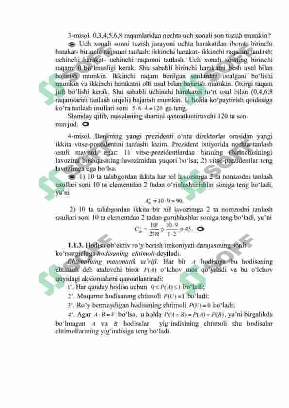TO’LA EHTIMOLLIK VA BAYYES FORMULASI 5
