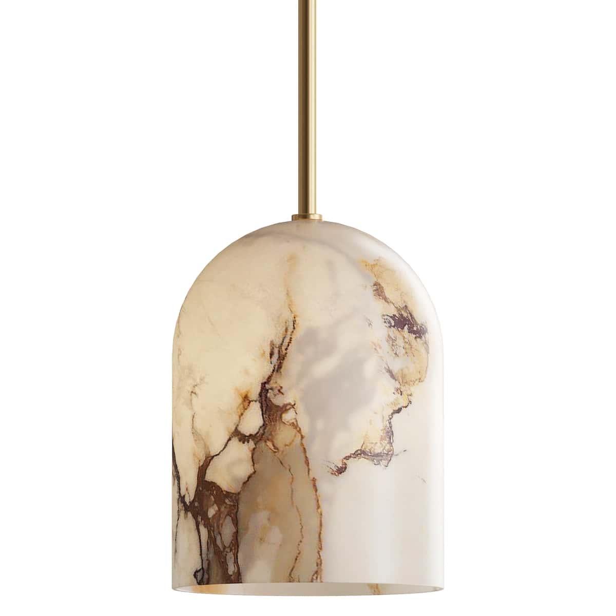 Belfry Arm Alabaster Pendant Lamp 1