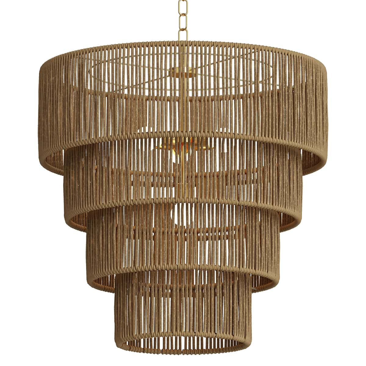 Aleris Tiered Rattan Pendant Light 1