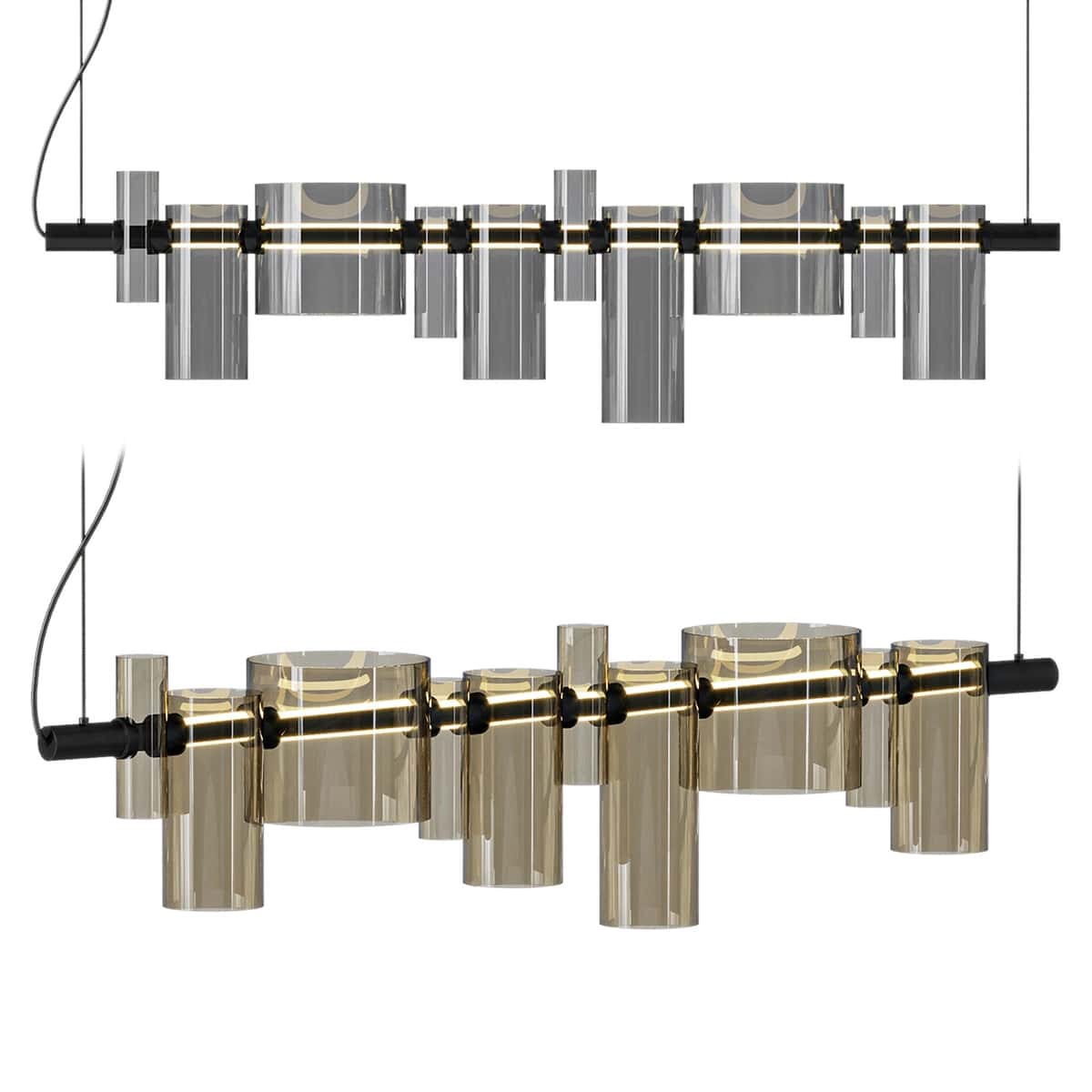 Oluce DANCING GLASS LED Glass Pendant Light 1