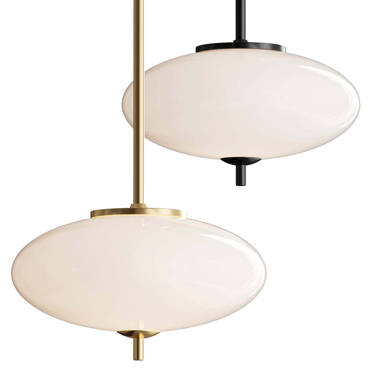 Parlait 1 Light Dimmable Modern Brass LED Pendant Light 1