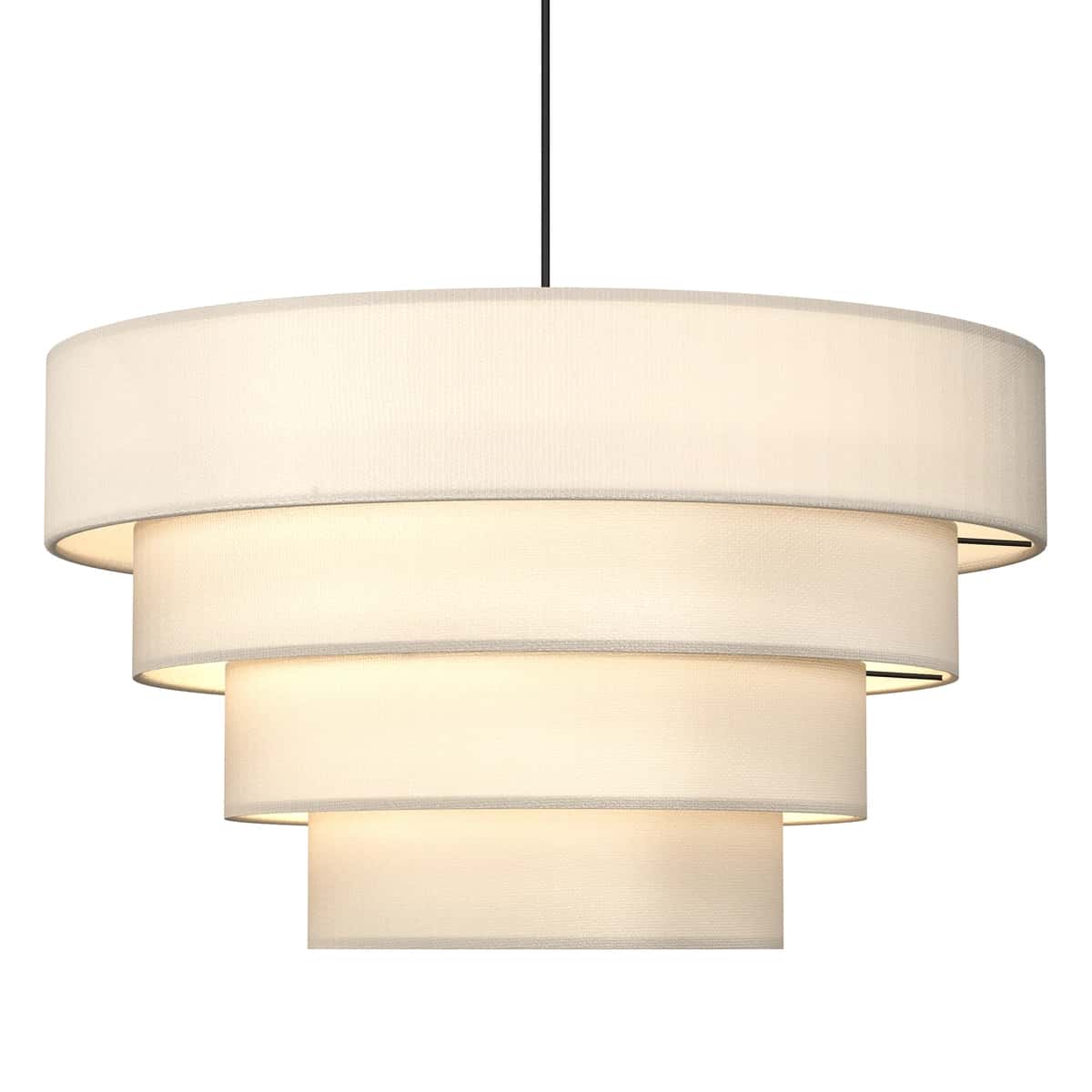 Fia - tiered linen lampshade 1