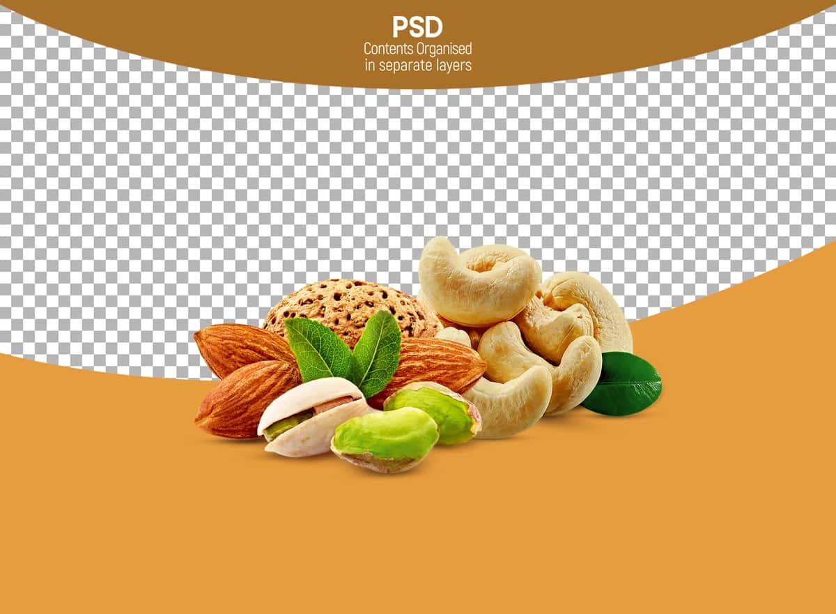 Aralash yerfıstığı izolyatsiya qilingan shaffof fon | Mixed peanuts isolated transparent background 1