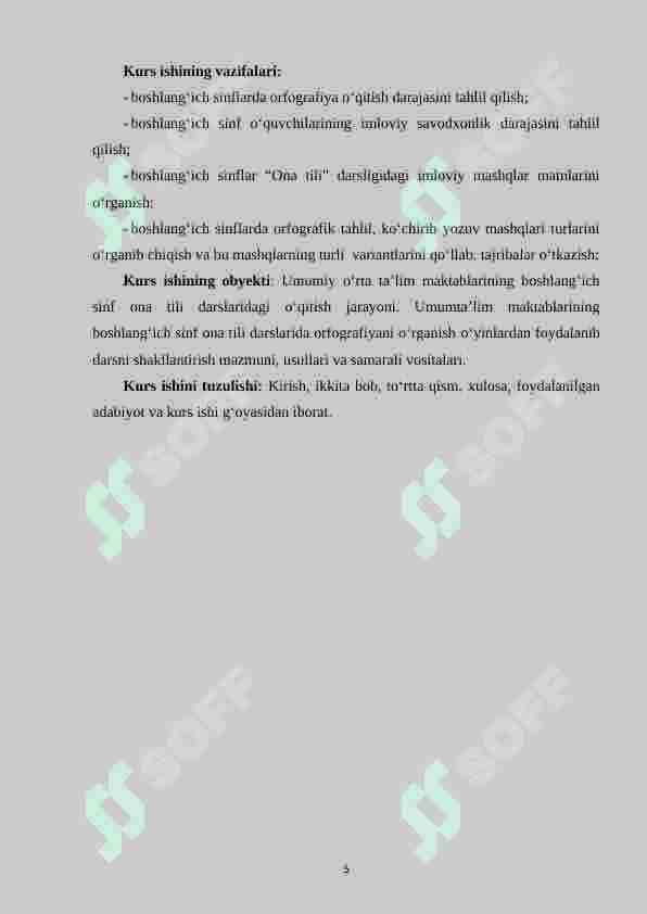 4-sinf oʻquvchilarining orfografik malakalarini shakllantirish  va takomillashtirish 5