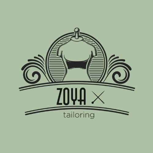 ZOYA Tailoring Logo Design 1