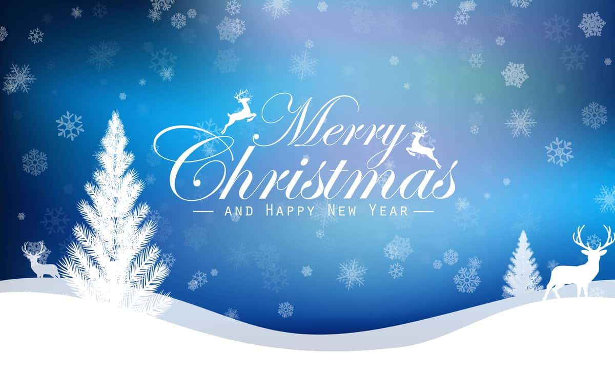 Rojdestvo fonida kiyik bilan | Christmas background with deer 1