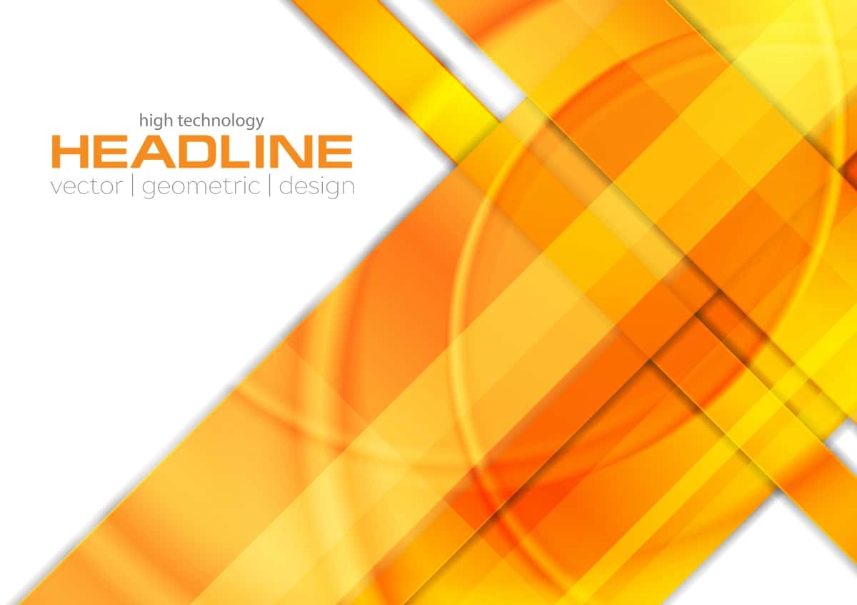 To'q sariq rangli yaltiroq texnologiyali korporativ fon | Orange glossy tech corporate background 1