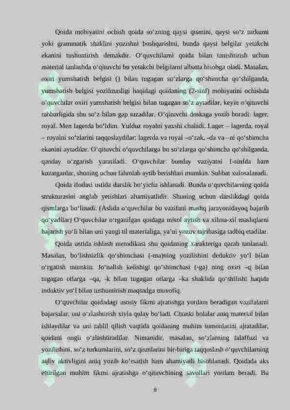 Orfografiyani o‘rganish metodikasi 8