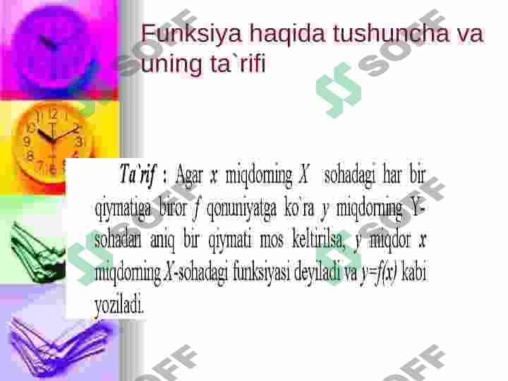Funksiya, funksiyaning xossalari, funksiya differensiali 2