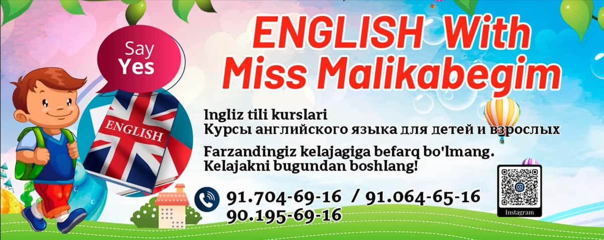 ingliz tili uchun reklama banneri 2